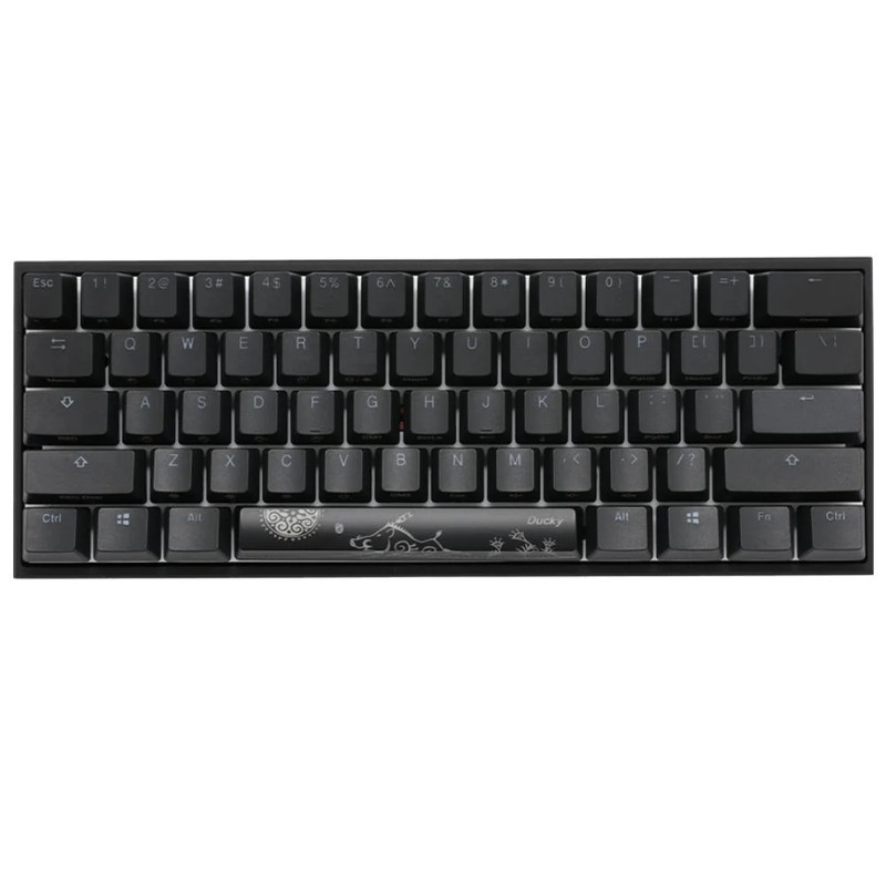 Ducky Mecha Mini PBT RGB  Black Keycaps - Arabic Layout - Black Switch - لوحة مفاتيح